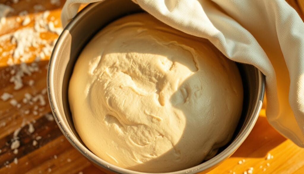 Yeast bread dough proofing