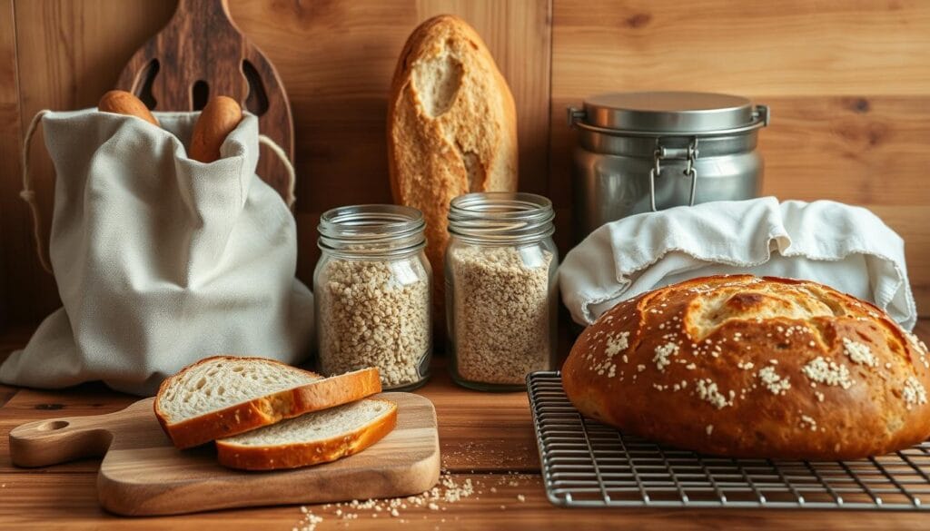 homemade bread storage