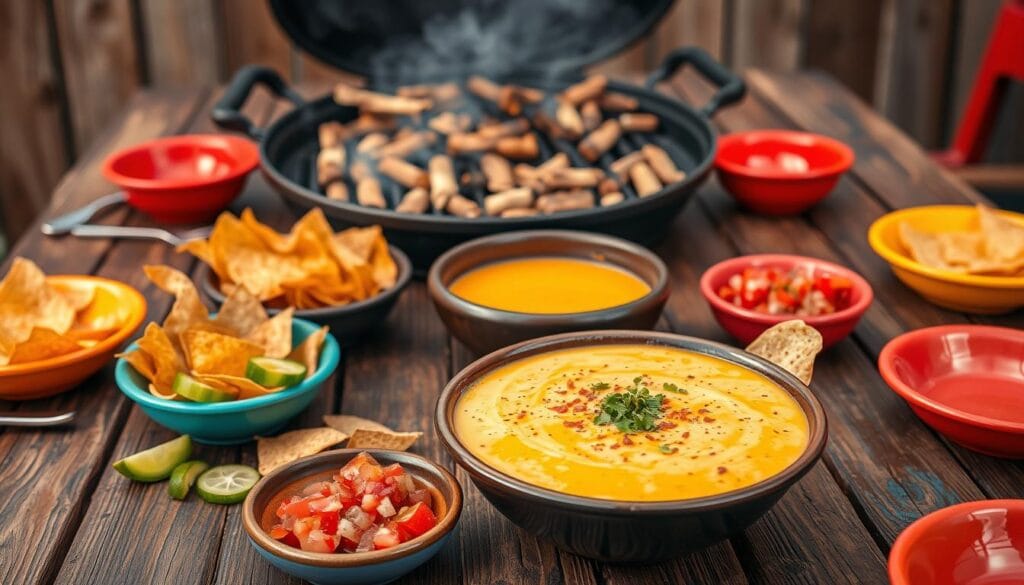 serving suggestions for smoked queso dip