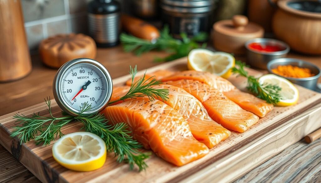 smoked salmon temperature guide