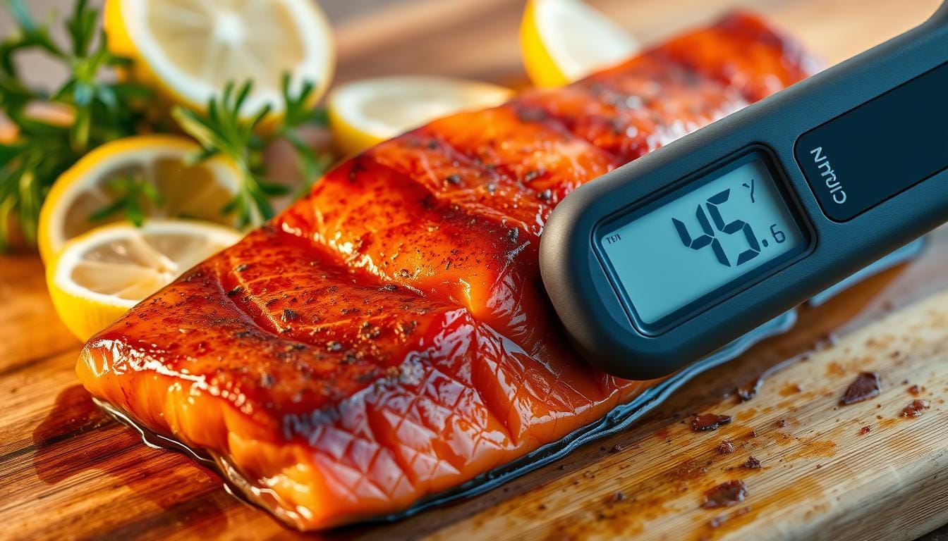 smoked salmon temperature