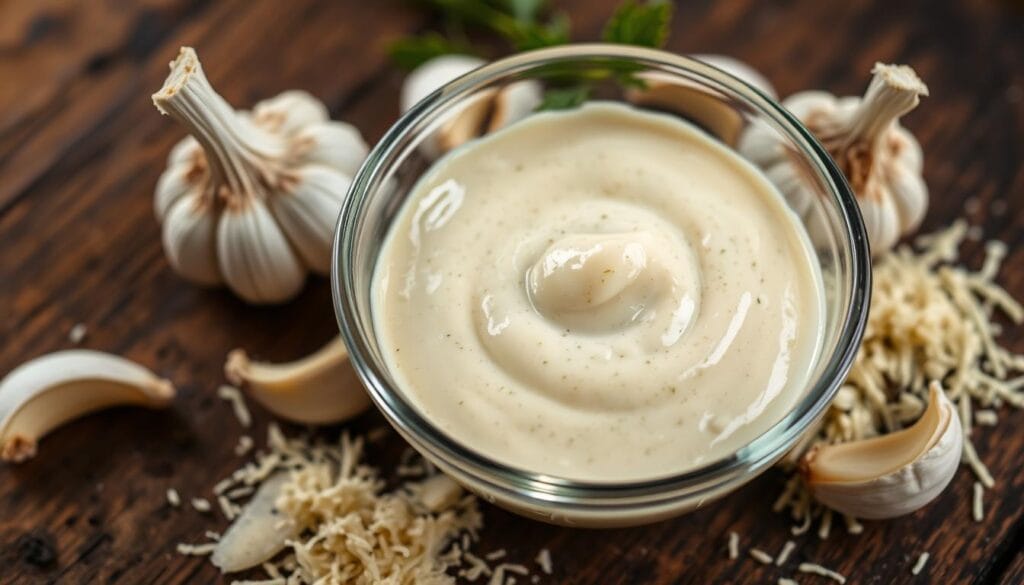 homemade garlic parmesan sauce