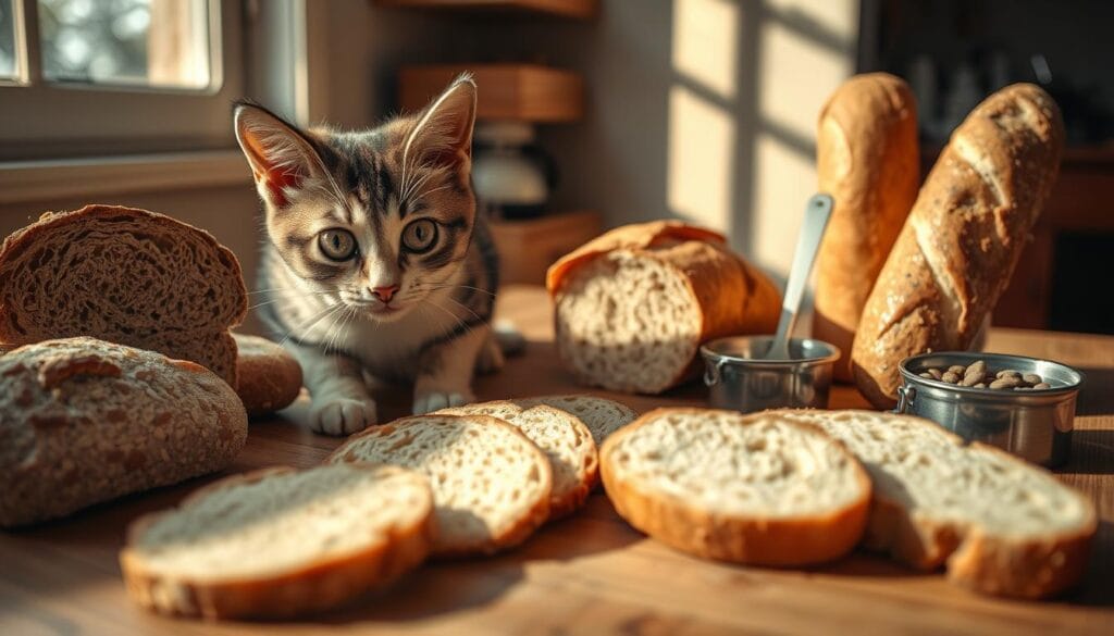 Cat dietary guidelines for bread consumption